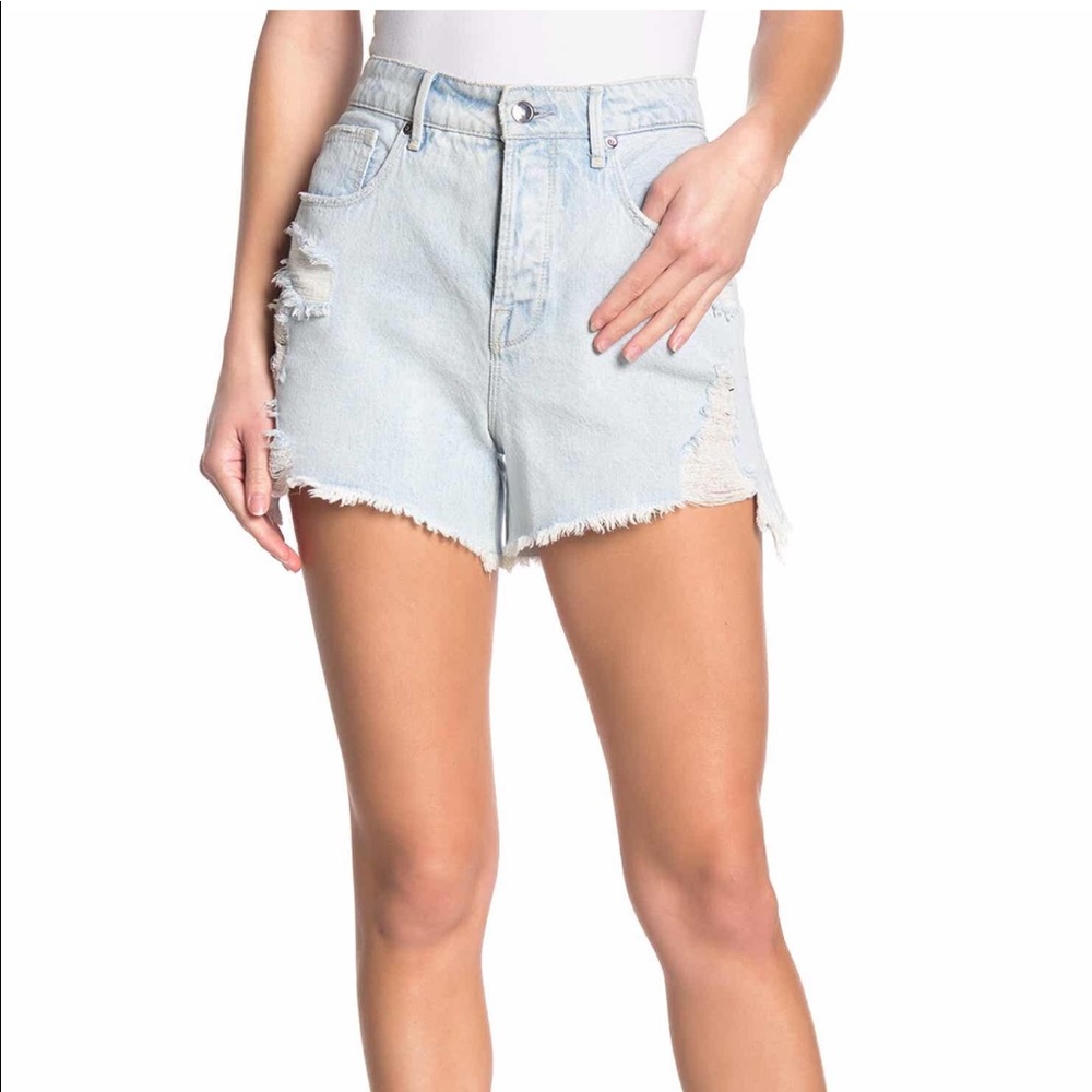 Good American Bombshell High Waist Cutoff Denim